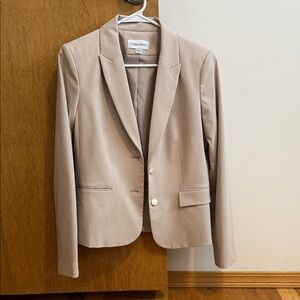 Calvin Klein Women's Beige Blazer